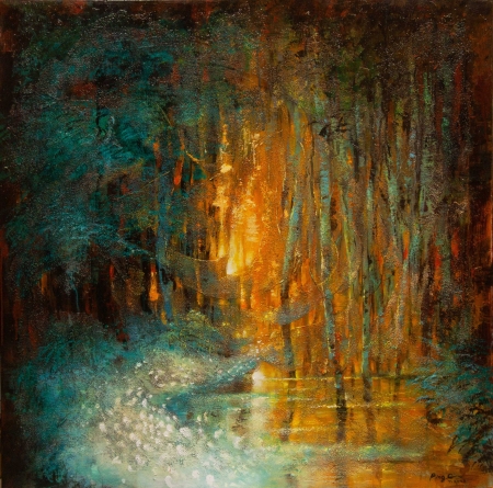 Light in the Forest by artist Ping Irvin